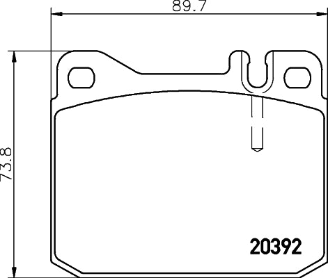 NF PARTS Bremžu uzliku kompl., Disku bremzes NF0699136